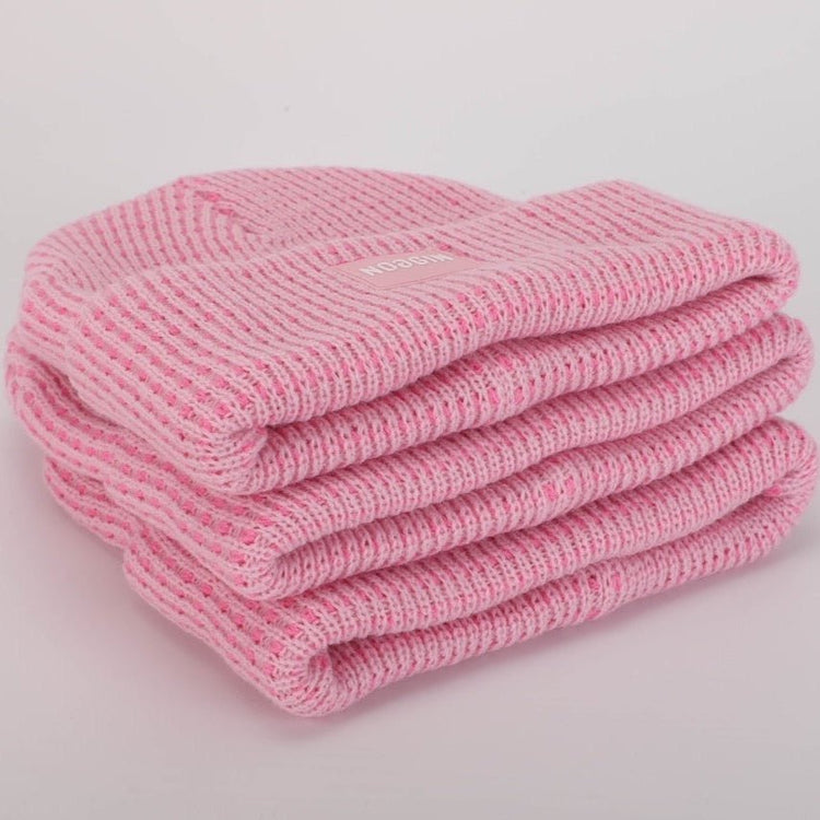 PINK WarmHug Waffle Beanie - Noggin Headwear