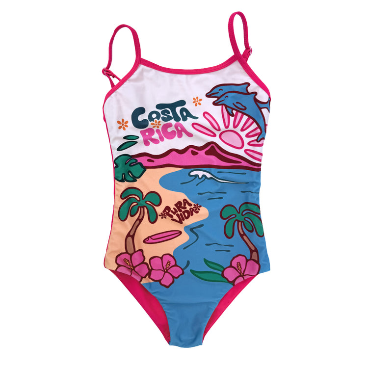 Pura Vida Girls One-Piece Swimsuit